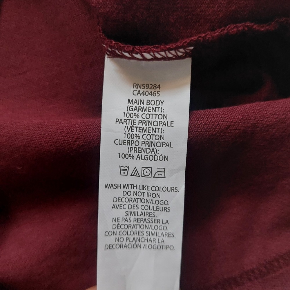 The Children's Place Burgundy Polo Shirt Collar Button Size M 7/8 - Picture 4 of 6
